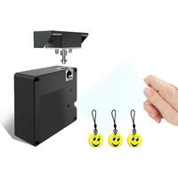 RFID smart lock/No hole Hidden lock for single door and double door/Invisible 13.56MHZ IC card lock for cabinet and drawer