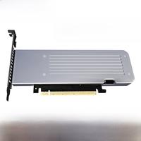 JEYI 4 SSD M.2 X16 PCIe 4.0 X4 Expansion Card with Heatsink, Supports 4 NVMe M.2 2280 up to 256Gbps, Support Bifurcation Raid