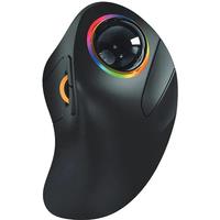 ProtoArc Wireless Index Finger Trackball Mouse Rechargeable RGB Rollerball BT 2.4g Mice for Computer Laptop 3 Device Connection