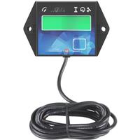 Backlight Hour Meter Tachometer Maintenance Reminder User Replace Battery Shutdown for Lawn Mower Outboard ATV Motor