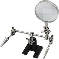 2.5X Soldering Auxiliary Clip Magnifying Glass Electric Soldering Iron Circuit Board Repair Adjustable Iron Holder Tools