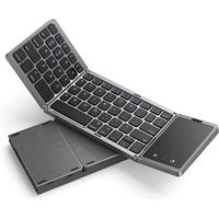 Seenda Foldable Wireless Bluetooth Keyboard Rechargeable Folding Portable Keyboards for PC Mac Smartphone Windows iOS Android