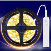 WENNI Kitchen Cabinet Light Tape LED Motion Sensor LED Strip Light Waterproof Wireless PIR LED Lamp Battery Stairs Wardrobe Lamp