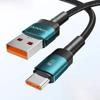 Toocki 2m 100W Type C USB Cable Fast Charging For Huawei P40 Pro P30 6A Wire Charger Data Cord For