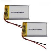 2pcs 3.7V 600mAh 2.22Wh 602540 Li-Polymer Li Lipo Replacement Battery For GPS Bluetooth Speaker Car Camera Mp3 MP4 DashCam LED