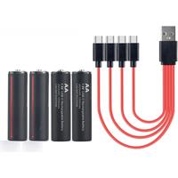 2-20pcs 1.5v AA Rechargeable Battery Li-ion 2600mWh 1.5 Volt Lithium Liion Li ion AA 2A Batteries for Toys Camera Flashlight