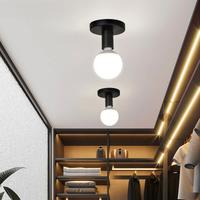 Minimalist Black E27 Ceiling Light Modern Nordic Retro Iron lamp Decor For Living Room Bedroom Bathroom kitchen Hall And Balcony