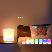 Table Lamp,Touch Dimmable Night Light,Portable USB Rechargeable Color Changing LED Lights for Bedside Bedroom Living Room