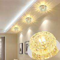 LED Surface Crystal Ceiling Lamps Home Improvement Hallway Kitchen Study Aisle Loft Decorative