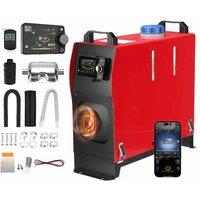 8KW Toolbox Diesel Air Heater All in One 12V&24V 110-240V Parking Heater with LCD Switch&Bluetooth APP for RV Truck Car tent