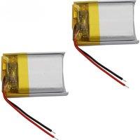 2Pcs 3.7V 180mAh 0.666Wh Replacement Rechargeable Li Lipo Battery 501520 For GPS MP3 Sat Nav Driving Recorder Bluetooth Speaker
