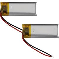 2Pcs 3.7V 170mAh 0.629Wh Replacement Rechargeable Li Lipo Battery 501230 For GPS Pen Sat Nav Bluetooth Speaker Driving Recorder