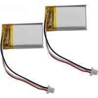 2pcs 3.7V 250mAh 1.85Wh 502030 Thermistor NTC 3 Wires JST 3Pin 1.0mm Plug Li-Polymer Replacement Li Battery For GPS Car Camera