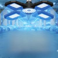 LED Garage Lamp 220V Floodlight E27 Light Bulb 200W 300W 400W Industrial Lighting Folding Warehouse Lampara Gym Ceiling Light