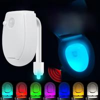 Toilet Night Light Smart PIR Motion Sensor Toilet Seat Lamp Bathroom Waterproof Lighting Bulb RGB Toilet Lamp Led Luminaria Lamp