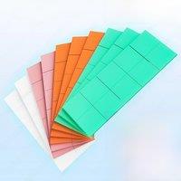 JEYI 100-Pack Thermal Conductive Silicone Pads, M.2 SSD NVMe NGFF Thermal Pad for PC Laptop Heatsink/GPU/CPU/LED Graphics Card