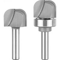 Dreanique 1PC 8 mm Shank Bowl and Tray Cutter Router bit Hollow Cutter Groove Cutter 2 Flutes