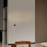 Modern Wall Clock Lamp Led Minimalist Art Creative Real Clock Light Decor Home Living Room Bedroom