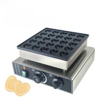 XEOLEO Electric Heart Shaped Waffle Maker 850W 25 Holes Mini Dutch Pancake Maker Dutch Poffertjes Grill Muffin