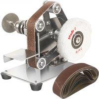 Belt Grinder DIY Electric Sander Polisher Portable Machine Grinding Belt Sander Machine Edges Sharpener Machine Belt Grinder