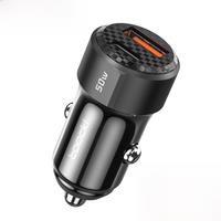 Toocki 50W USB C Car Charger Type C PD20W QC3.0 Car Phone Charger Fast Charging For iPhone Samsung