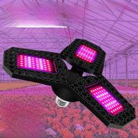 E27 LED Plant Grow Lights Full Spectrum Phytolamp Flower Seeds Hydroponics Growth Lamp Foldable For