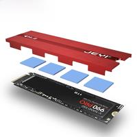 JEYI M.2 SSD Heatsink 2280 SSD Cooler Aluminum Double-Sided Heat Sink with Thermal Silicone pad for PS5/PC PCIE NVME NGFF M2 SSD
