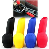 2Pc/Set CarAuto Manual Silicone Shift Gear Head Knob Cover Handbrake Hand Brake Covers Sleeve Case Skin Protector Car Styling