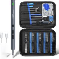 120 in 1 Precision Electric Screwdriver Set Mini Rechargeable Kits Cordless Wireless Bits for Xiaomi Cell Phone Mobile Laptop PC