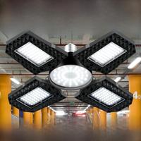 LED Bulb E27 Garage Lamp Folding Deformable Spotlight 220V Floodlight 200W 300W 400W For Workshop Warehouse Industrial Lighting