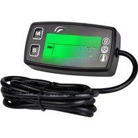Small Engine Temperature Gauge Digital Tach Hour Meter Backlit Tachometers for Motorcycle Lawn Tractor Generator Dump Truck