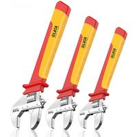 LAOA 8"/10"/12" 1000V Insulated Adjustable Wrench Universal Spanner Electrician Maintenance Handle Cover Hand Repair Tools