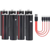 Soshine AA 2600mWh Rechargeable Batteries 2A 1.5V 2600mWh USB Lithium Battery 1200 Times Cycle Low Self-discharge Li-ion Battery