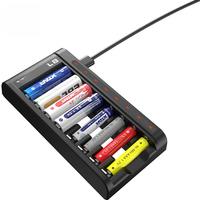 XTAR L8 Battery Charger 1.5V Li-ion 1.2V Ni-MH AA/AAA Batteries QC3.0 18W intelligent Fast Charger Rechargeable portable Adapter