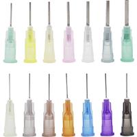 100pcs 13mm Dispensing Needle Glue Needle 0.5 Inch Suitable for All Glues Liquid Solder Paste Adhesives Dispenser Needle
