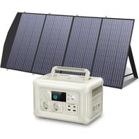 ALLPOWERS Solar Panel kit 100W 140W 200W Portable Solar Charger with Portable Power Station 600W LiFePO4 Battery Generator UPS