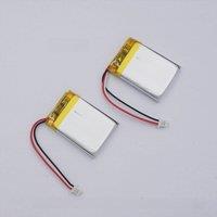 2pcs 3.7V 400mAh 1.48Wh Li-Polymer Li-ion Battery 502535 JST-SH 1.0mm 3Pin For GPS Headsets Bluetooth Speaker Driving Recorder