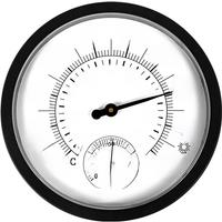 10" Decorative Thermometer Hygrometer Clock for Garden Wall Decor Indoor Outdoor Thermometer Weather Station Temperature Gauge