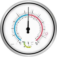 30CM Large Outdoor Thermometer with Large Numbers Indoor Home Decorative Wall Thermometer Hygrometer Garden Weather Station