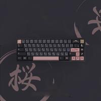GMK Night Sakura Keycap 139/156 Keys DYE SUB Cherry Profile PBT Japanese/Korean/Russian/Abnt2/DE/ES/FR For Mechanical Keyboard
