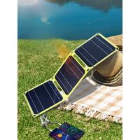 USB+PD solar power bank 5v/9v/12v Photovoltaic panel outdoor camping Portable cell phone charge panels 21w For RV travel Fishing