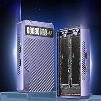 JEYI Dual Nvme Enclosure, 2-Bay Hardware RAID Enclosure, 20Gbps Transmission Speed SSD Case, Support