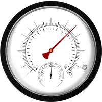 25CM Indoor Outdoor Garden Thermometer Wireless Outside Thermometer Hygrometer Room Temperature Humidity Meter No Battery Needed