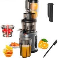 BioloMix Cold Press Juicer with 75mm Feed Chute, 200W 40-65RPM Powerful Motor Slow Masticating Juice Extractor Fits Whole Fruits