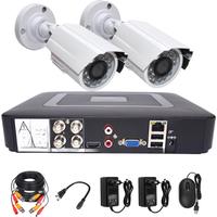 1080P 720P Security Camera System DVR Kit Video Surveillance Set 2MP/1MP Metal 2PCS Camera 4CH DVR Waterproof Night Vision CCTV