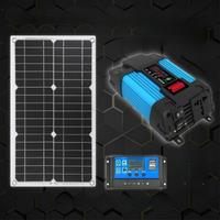 6000W Solar Inverter Solar Panel System DC 12V To AC 110V-220V Solar Improved Sine Wave Converter Intelligent Battery Charging