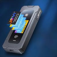 JEYI Visual Smart M.2 NVMe / SATA SSD Enclosure, USB 3.2 10Gbps 10 Set Modes Real-time temperature