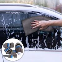 9-Piece Microfiber-Sponge Car Wash Kit | Ultra Absorbent, Scratch-Free Detailing Tools with Brush for Streak-Free Cleaning
