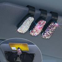 Woman Car Glasses Case Auto Sun Visor Glasses Holder Sunglasses Clip Card Ticket Holder Pen Case Clip Box Accessories For Toyota
