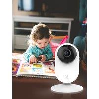 YI 4pc 2K Home Pro Camera 3MP Wi-Fi IP Security Surveillance Smart System with Night Vision Baby Monitor on iOS, Android
